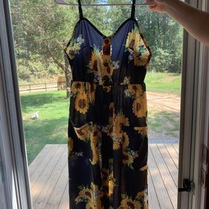 Sun flower dress for Women.